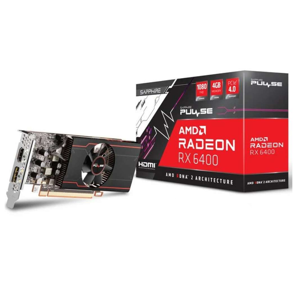 Placa De Video Sapphire Radeon RX 6400 Pulse 4GB