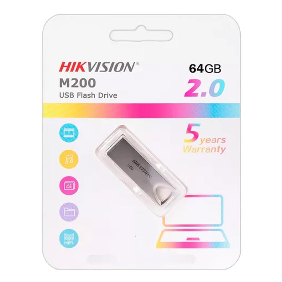 Pendrive Hikvision 64GB 2.0 Metal M200