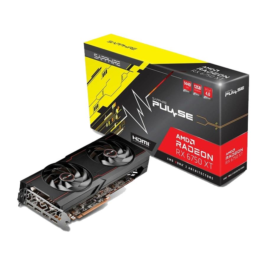 Placa De Video Sapphire Radeon 6750 XT Pulse 12GB