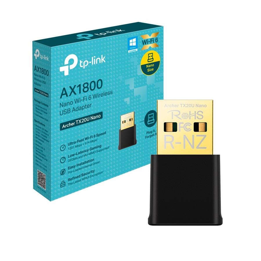 Adaptador inalámbrico USB Archer TX20U Ax1800 Nano Wifi 6