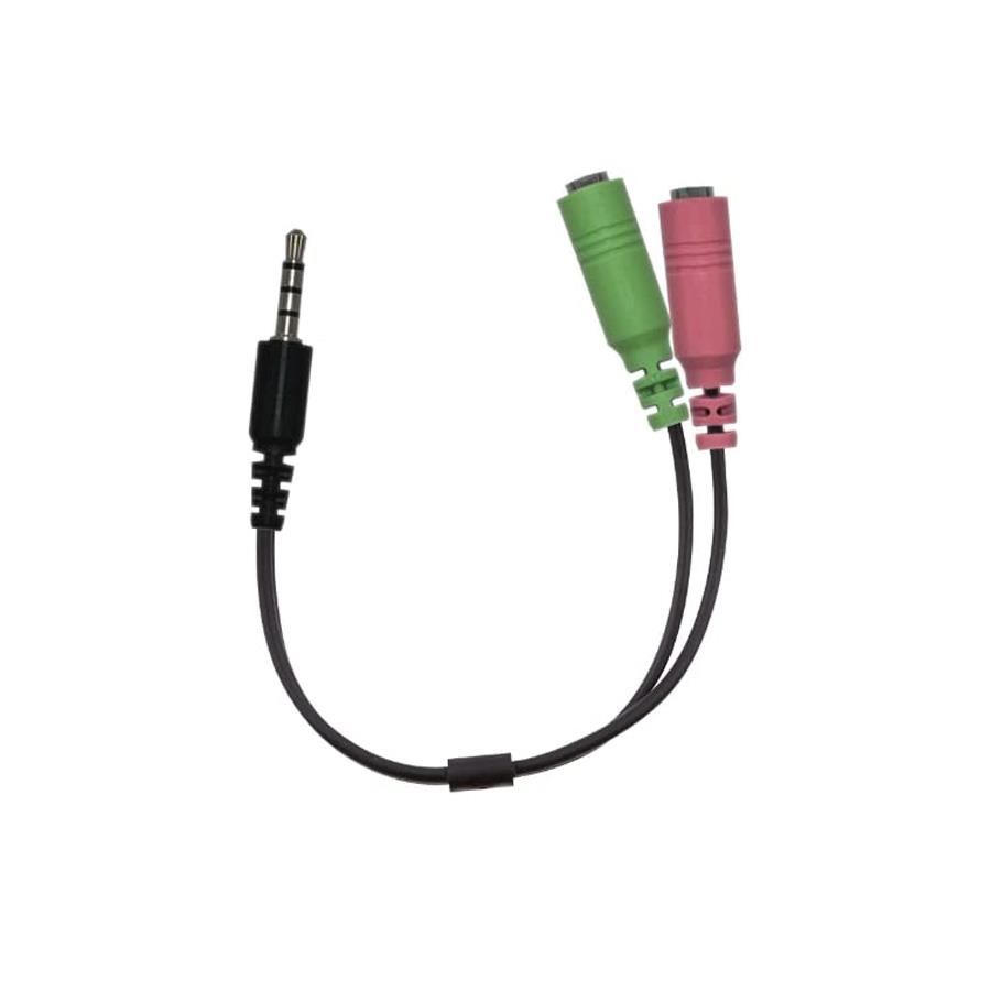 Adaptador Genius ACC-100 2 x 3,5mm Auri/Mic Hembra a 3,5 Macho