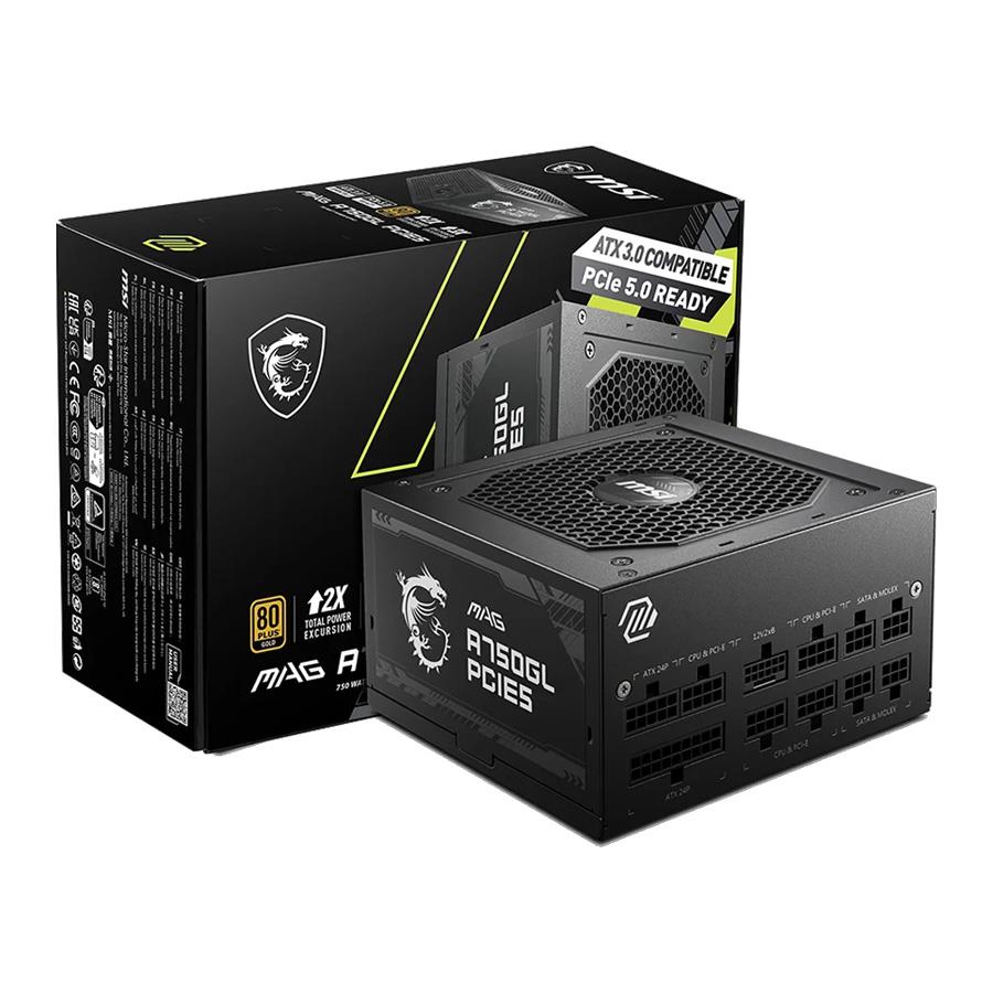 Fuente Msi 750W MPG A750GL 80 Plus Gold Modular Pcie5