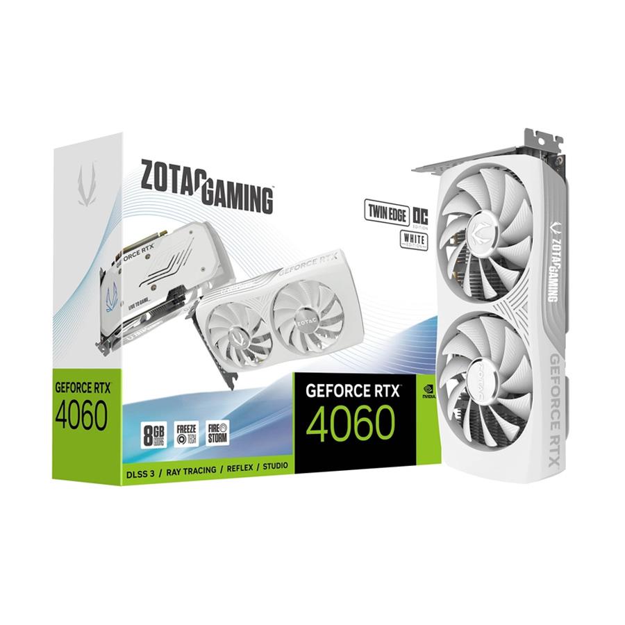 Placa De Video Zotac GeForce RTX 4060 Twin Edge OC White 8GB